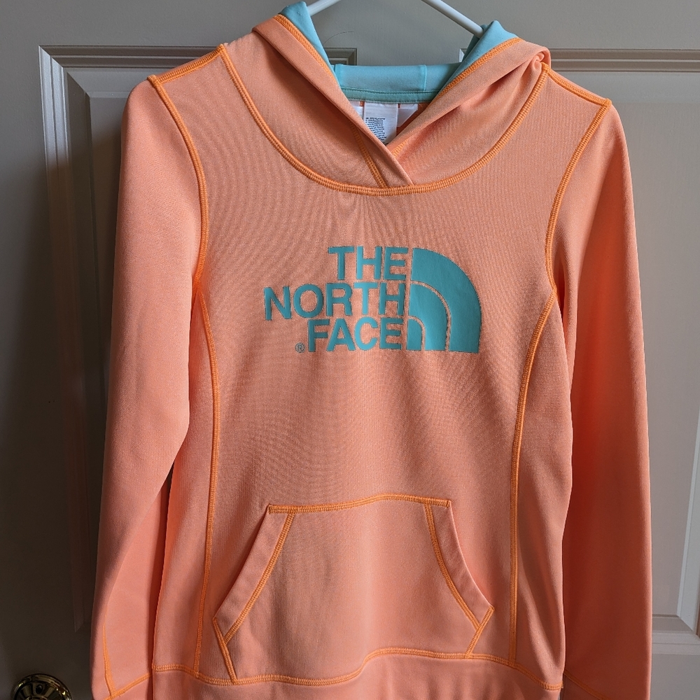 The North Face XS orange color sweatshirt